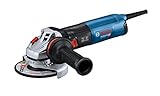 Bosch Professional Winkelschleifer GWS 14-125 S (1.400 Watt, Zusatzhandgriff, Schutzhaube, anklippbare Trennschutzhaube, Zweilochschlüssel, Aufnahmeflansch, Spannmutter, im Karton)