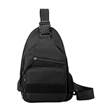 Generisch Sportliche Umhängetasche | Messenger Bag Mit Verstellbaren Schulterriemen | Leichte Brustbeutel Messenger Bag für Damen Herren Wandern Radfahren Joggen