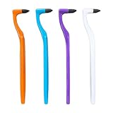 KEQAR 4 Stück Professioneller Zahnsteinentferner Zahnreinigungs-Set für Zähne Zahnbürste Stain Remover für Entfernt Verfärbungen, Plaque & Zahnstein（Vier Farben）