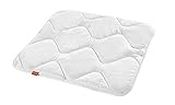 sleepling 196283 Baby 4-Jahreszeiten Babybettdecke | Kinder Bettdecke | Made in EU | Ökotex 100 | Waschbar bis 60 Grad | 80 x 80 cm, weiß