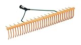 Kerbl Rasenrechen (ohne Stiel, Farbe gelb, Breite 64 cm, mit 32/16 Zinken, mit Stielhalter, aus Polypropylen) 29157