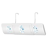 Genérico Lüftungsableiter, verstellbar, mit 3 Ventilatoren, für Auto, Haus, Schlafzimmer, Wohnzimmer, Büro, Wohnmobil, Camping, Outdoor