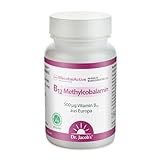 Dr. Jacob's B12 Methylcobalamin I Das reinste Vitamin B12 I Für Energie, Nerven und weniger Müdigkeit* I 500 μg Vitamin B12 pro Tablette, hochdosiert I 60 Lutschtabletten I vegan