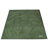 Azarxis wasserdichte Zeltplane,Tarp für Hängematte, Zeltteppich Vorzeltteppich Vorzeltboden für Ourdoor Camping Sandstrand (Armeegrün, S - 1.5x2.2m)