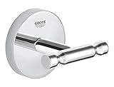 GROHE Start Cosmopolitan - Bademantelhaken (Material: Metall, vedeckte Befestigung, zum Kleben oder Bohren), chrom, 41168000