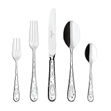 Villeroy & Boch – Toy's Delight Besteckset 30 teilig Silber Platin, Spülmaschinenfest, Besteck Set 6 Personen Rostfrei Weihnachtsmotive, Gabel, Messer, Löffel, Kaffeelöffel, Kuchengabeln, Edelstahl