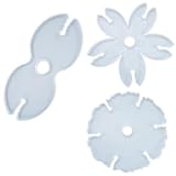 Milisten 3 Stück Silikon Epoxidharz Formset Weinhalter und Untersetzerform Selbstgemacht Gussform für Weinglashalterung und Weintablettgestaltung