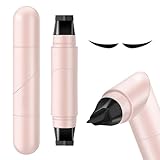 Doppelkopf Eyeliner Stempel,Drehbarer Wing Tip Pen,Langanhaltend Wasserfest Eye-liner Make up,Allwetter Wischfestes One-Touch-Formung Des Augenendes,für Alle Augenformenv,Partys,Reisen(Schwarz)