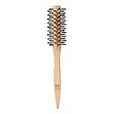 Marlies Möller Haarbürste Medium Round Brush Rundbürste – Mittelgroße Rundbürste für perfektes Styling – Mit Buchenholz & Naturhaar-Borsten – Für mehr Volumen & Fülle – Für kurzes Haar