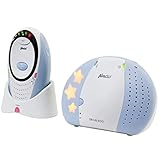 Alecto DBX-85 Digitale Eco DECT Babyphone (100% störungsfrei), hohe Reichweite von bis zu 300 Meter, Rücksprechfunktion, LED-Geräuschanzeige und Nachtlicht