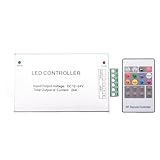 Mzpeldxk LED Controller 12-24 V Nieder Druck HF 20 Tasten Fern Bedienung RGB Licht Bar Dimmen Controller