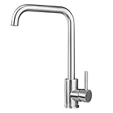 BONADE Wasserhahn Küchenarmatur aus SUS304 Edelstahl Gebürsteter Nickel, 360° Schwenkbereich Armatur Küche, Einhebelmischer Spültischarmatur Hochdruck Mischbatterie