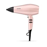 BaByliss Rose Blush Haartrockner 2200 Watt mit 3 Temperaturstufen und 2 Geschwindigkeitsstufen, 5337PRE