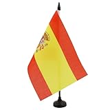 AZ FLAG - Tischflagge Spanien - 21x14 cm - Spanische Tischfahne 14 x 21 Cm - Flaggen