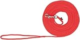 TRIXIE Schleppleine S–M, 10 m ø 5 mm in rot - Lange Hundeleine für Training und Outdoor - für kleine bis mittelgroße Hunde - 19763