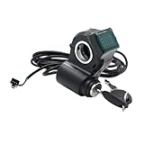 Elektroroller, Drosselklappe, Daumengashebel, LED-Digital-Spannungsanzeige, Batteriespannungen, Schalter mit elektrischem Roller, Digitalanzeige