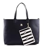 Tommy Hilfiger Iconic Tommy Tote Solid Stripe Space Blue