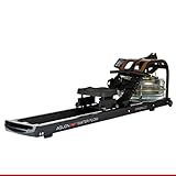 HAMMER Finnlo Rudergerät Wasser Aquon Waterflow - Wasserrudergerät mit 4-fach verstellbare Widerstandstechnologie, Rudermaschine mit Trainingscomputer