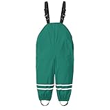 Matschhose Baby Jumphat Schlamm Latzhose Winddicht Kleinkinderkleidung Kinder Regen wasserdicht Strumpfhose & Regenschuhe Babys (Green, 3-4 Years)