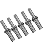 Spaltkeil-Set, Felsspaltkeil, Steinspalter, Federstahl, Spalten von Steinen in bestimmte Formen und Größen, Geeignet für Marmor, Granit, Stein, Beton usw, Grau, 5 Stück (16 x 105 mm)