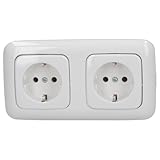 BUSCH-JAEGER Reflex SI Komplett-Sets - Alpinweiß (2x Steckdose, 1x Rahmen 2fach)