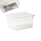Ansteckbare Schublade unter dem Schreibtisch, ausziehbare Schublade unter dem Schreibtisch, selbstklebende Befestigung, ausziehbare Aufbewahrungsbox, transparenter Kleiderschrank-Organizer