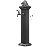 Vertikale Wassersäule Garten, Wasserzapfsäule, Zapfstelle Garten mit Wasserhahn und Schlauchhalter für die Bewässerung von Weiden und Feldern(72cm/28in)