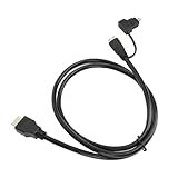 Micro HDMI zu HDMI Kabel, 4K 60 Hz HD HDMI 2.0 Videokabel mit Vergoldetem Stecker für HDTV, Tablet, Kamera und Camcorder, 1 M