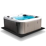 bonsport Whirlpool Unterlage eckig 240cm - Poolunterlage viereckig - Bodenschutzmatte Whirlpoolmatte Outdoor Matte, schwarz