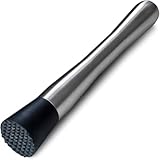 Premium Edelstahl Cocktail Stößel - Perfekt für Profi-Barkeeper & Cocktail-Liebhaber - Profi-Barzubehör, Von HSYTEK