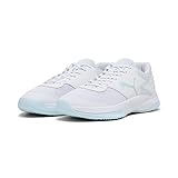 Puma Unisex Adults Varion Ii Indoor Court Shoes, Puma White-Light Aqua, 41 EU