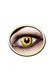 Eyecatcher 84095241-w09 - Farbige Kontaktlinsen, 1 Paar, Wochenlinse, Rot, Gelb, Karneval, Fasching, Halloween
