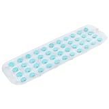 SereneLife Schaumbadmatte – gepolstertes, rutschfestes Design mit Saugnäpfen, Ersatzmatte für SLBBMG100, vollständig tauchfähig und faltbar, Spa-Badematte für Badewannen und Whirlpool, 120 x 36 cm,
