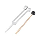 BESPORTBLE 1Stück Aluminium Stimmgabel Set Mit Silikonhammer Klinische Für Professionelle Anwendungen Für Neurologische Untersuchungen Und Schmerztherapie Stimmgabel