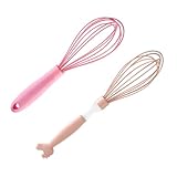 LIFKOME 2St Schneebesen aus Silikon küchenmaschiene kochgeschirr silicone broom Küchenhandmixer silikonbusen Schneebesen für den Hausgebrauch Ei Werkzeug Metall Rührgerät Ballon Kieselgel