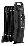 PowOn 450W Ölradiator Energiesparend 5 Rippen - 23x14x38...