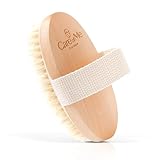 DISTOCK – Trockenbürste aus Naturborsten für Dry Brushing – Entspannendes Anti-Cellulite-Massagegerät für den Körper