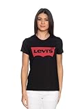 Levi's Damen T-Shirt, The Perfect Tee, Schwarz (Large Batwing Black 201), Gr. M