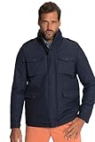 JP 1880 Herren Fieldjacket gefüttert, Ultraleicht Jacke, Mattes Nachtblau, XXXL