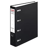 Herlitz 10842250 Doppelordner maX.file protect A4, Farbe schwarz, FSC Mixed