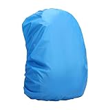 Wanderrucksack Rucksack Regenschutz Nylontuch Rucksackschutz Rutschfeste Schnallenriemen Für Wandern Camping E Bike Zubehör Herren Tasche Wanderrucksack für Herren Reiserucksack (Blue, 55x35cm)