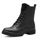 Tamaris Damen Stiefelette Vegan; BLACK, EU 39