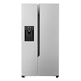 LG GSM32HSBEH, Klasse E, 562 L, Side-by-Side Kühlschrank, Total No Frost, Eis-, Crushed Ice- und Wasserspender, Wassertank, Express Cooling, 91,0 x 69,3 x 178,6 cm, Silber