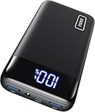 INIU Power Bank, 20000mAh 22.5W Klein Schnellladefunktion Powerbank 1 USB-C, 2 USB-A Mini Externe Handyakkus LED Display, Akkupack für iPhone 16 15 14 13 Xiaomi Samsung iPad Travel Camping Outdoor