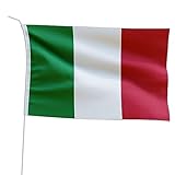 Marineo Gastlandflagge Bootsfahne Gastflagge Fahne Flagge für Boot oder Motorrad - 20 x 30cm, Italien