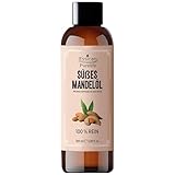 Süßes Mandelöl für Haare 100 ml, reines Mandelöl für die Haut, reines Mandel-Trägeröl, Trägeröl zum Mischen ätherischer Öle, Mandelöl für Ohren, Gesicht, süßes Mandelöl für die Haut, Trägeröl für Haar