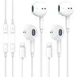 2 Pack Apple Earbuds for iPhone Headphones [Apple MFi Certified] Wired Earphones Built-in Microphone and Volume Control Compatible with iPhone 14/13/13 Pro Max/12/12 Pro/11/11 Pro/XS Max/XS/X/XR/8/7