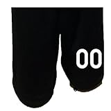 Generico Schwarze Kurze Fußballhose aus 100 % Polyester mit der Möglichkeit zur Personalisierung der Größen, Größen für Erwachsene und Kinder (L)