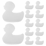 Homoyoyo 16 Stück Ölabsorbierende Entenform Schwämme aus Robustem Material Weißer Filterschwamm für Schwimmbecken und Spa Reinigung