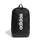 adidas Unisex LINEAR BACKPACK, black/black/white, One Size